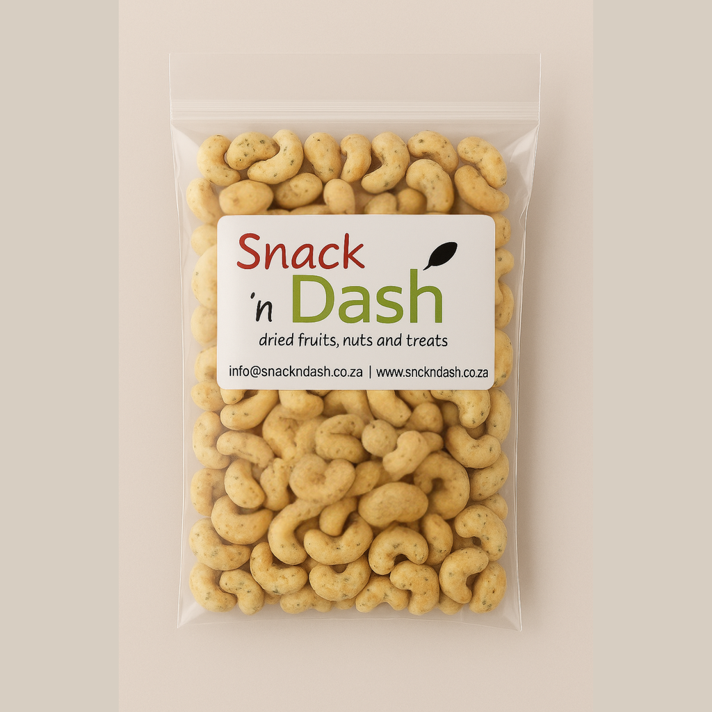 Cream Cheese & Chives Cashews | Flavoured Premium Cashew Nuts