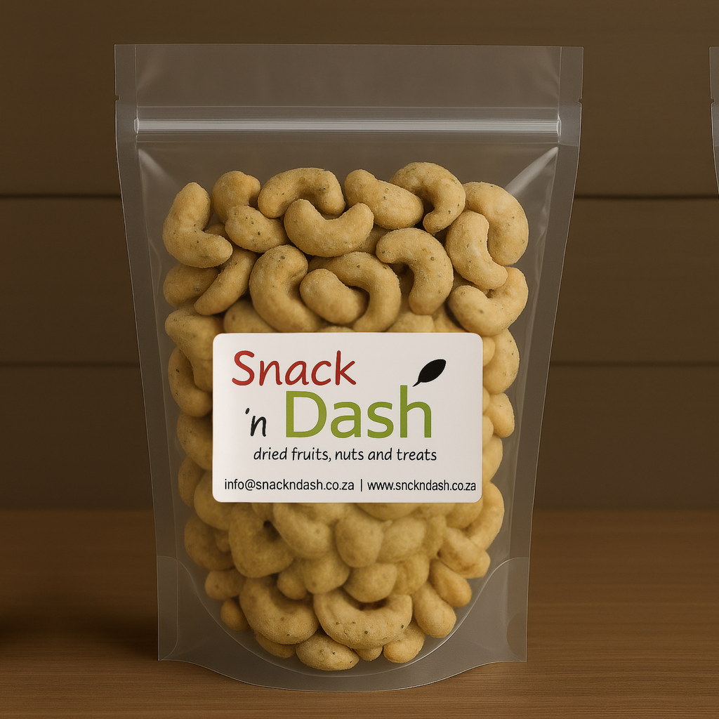 Cream Cheese & Chives Cashews | Flavoured Premium Cashew Nuts