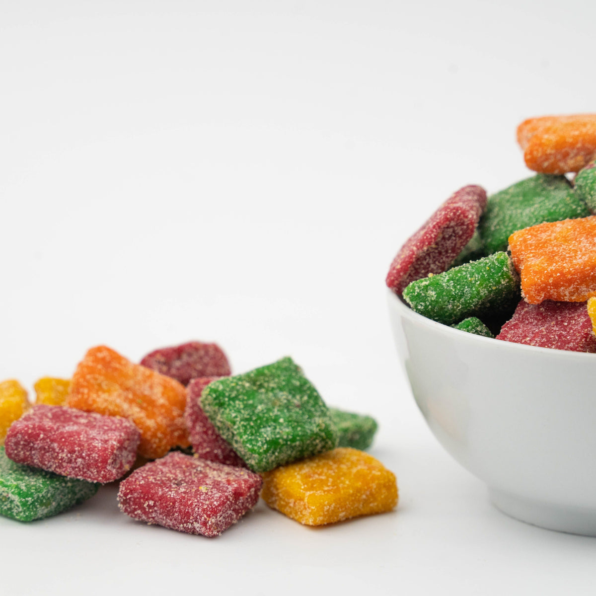 Sugared Fruit Cubes – Snack n Dash
