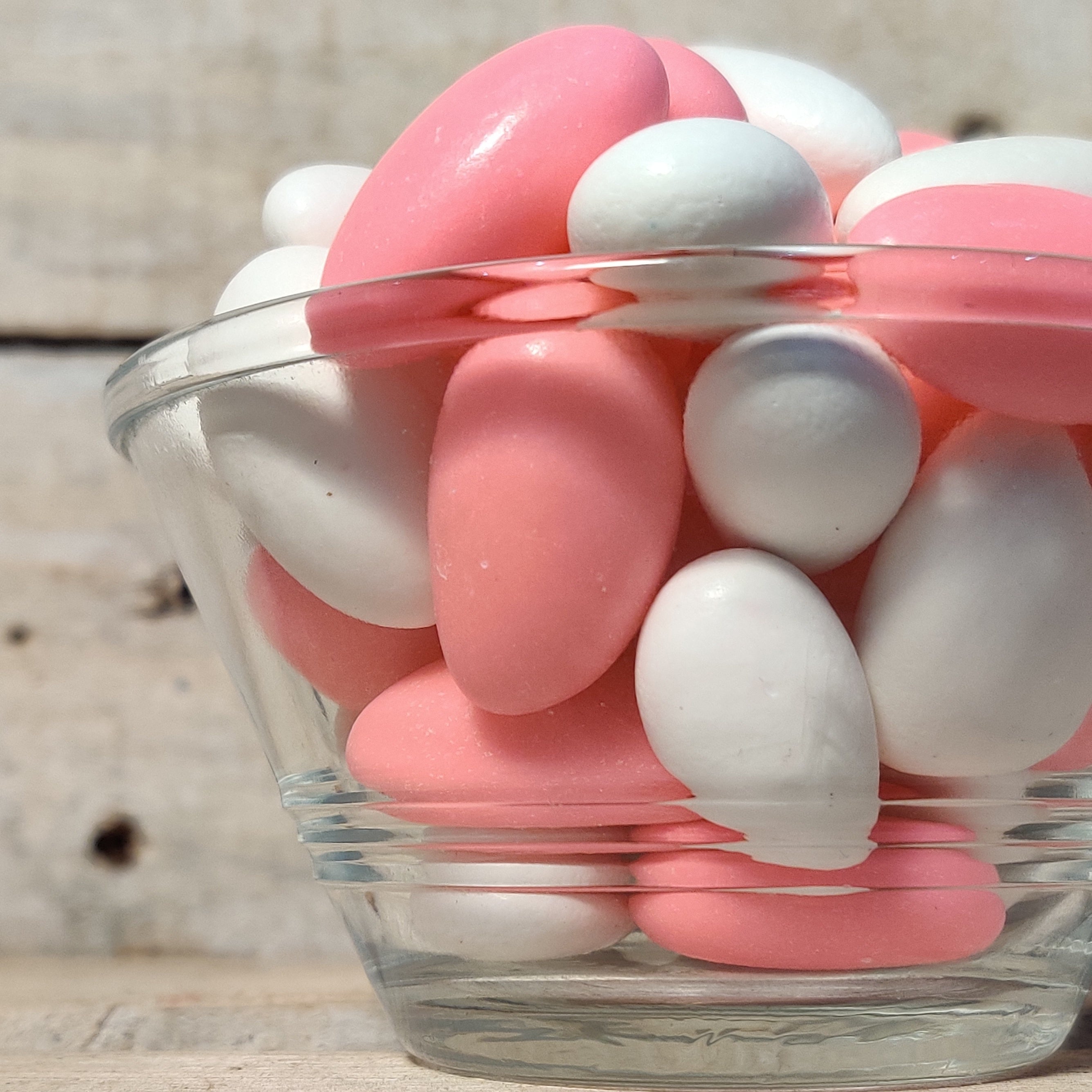 Pink and White Almonds